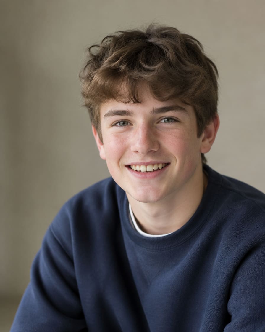 A student smiling, relieved to finally have a shortlist of courses